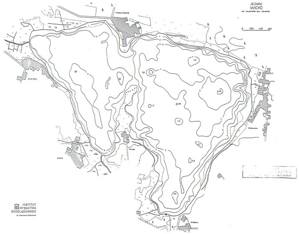 mapa jezioro wicko